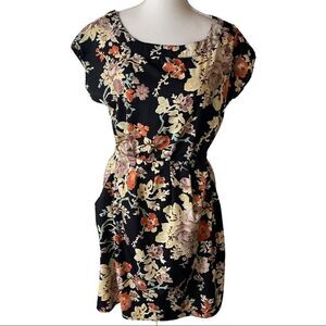 Speed Control NY Black Floral Dress Sz M